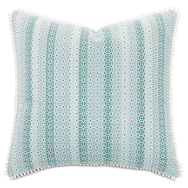 LAGUNA EMBROIDERED DECORATIVE PILLOW