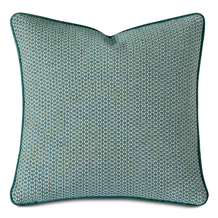 Twin Palms Textured Decorative Pillow