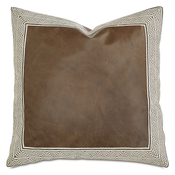 Carmel Leather Decorative Pillow