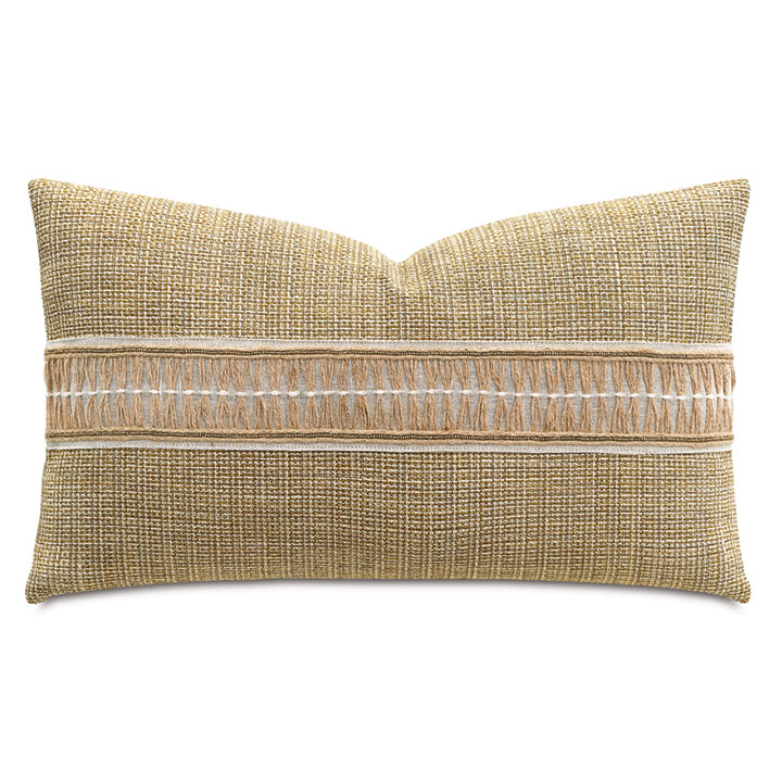 OJAI JUTE BORDER DECORATIVE PILLOW