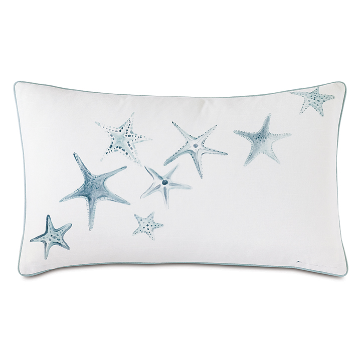 Bimini Handpainted Decorative Pillow