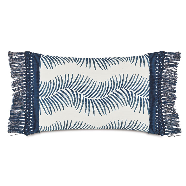 BOCA RATON FRINGE DECORATIVE PILLOW
