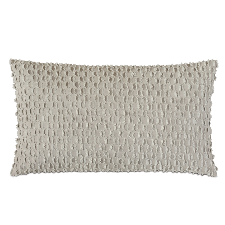 Evangeline Textured Accent Pillow In Taupe