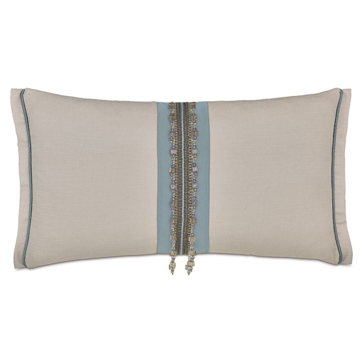 ZEYLIN BEADED DECORATIVE PILLOW