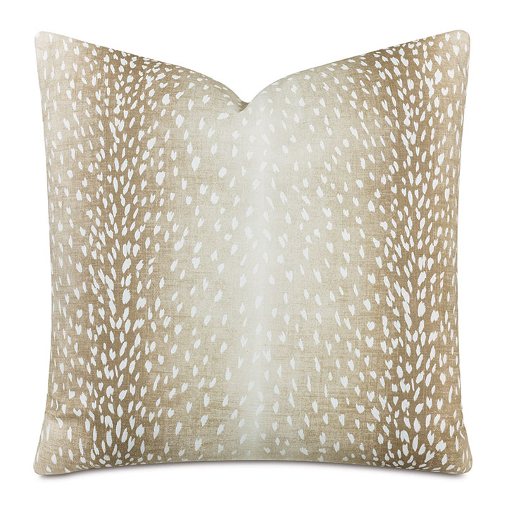 Wiley Animal Print Decorative Pillow In Fawn