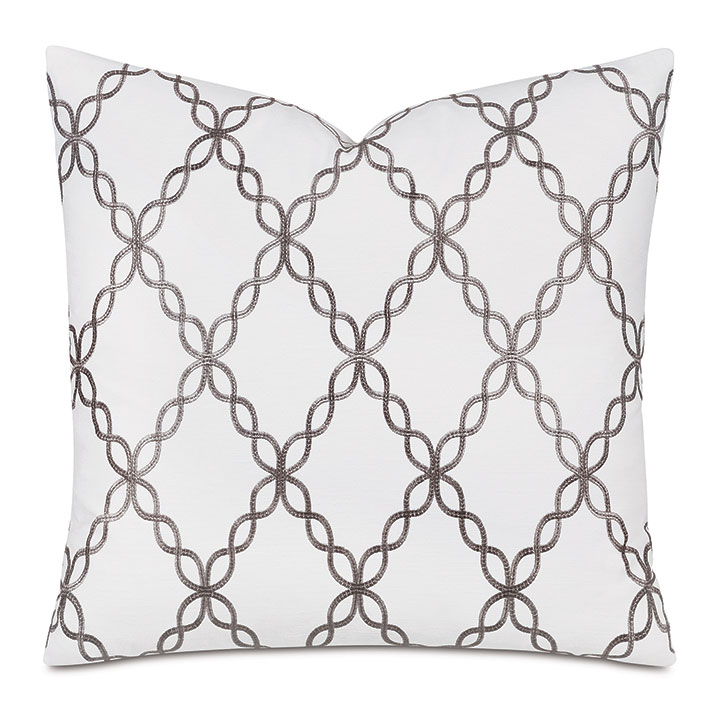 Gideon Embroidered Decorative Pillow