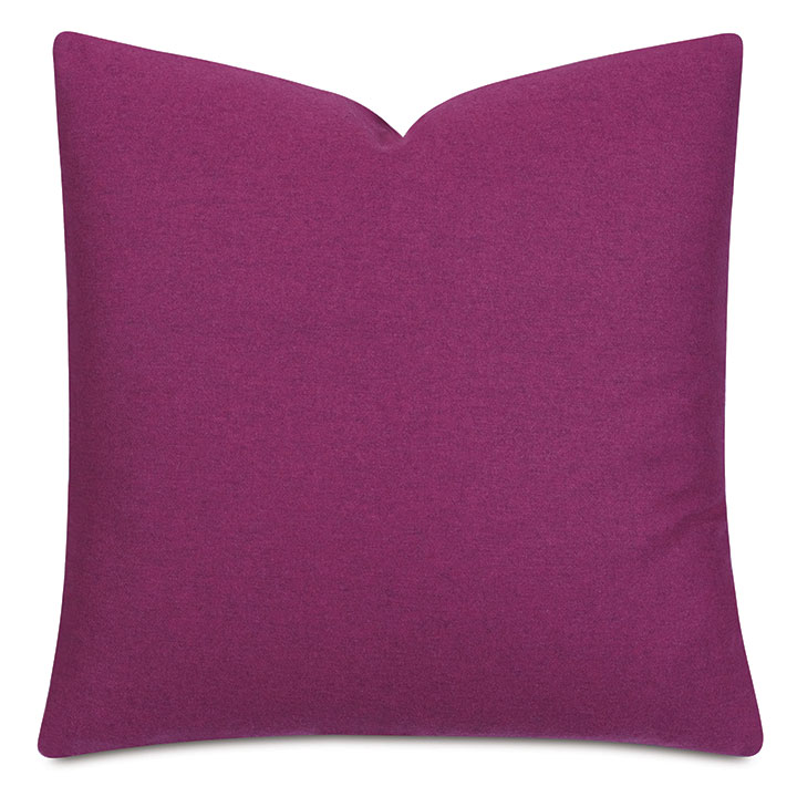 Vincent Textured Decorative Pillow In Raspberry