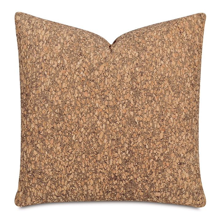 Querkus Cork Decorative Pillow In Tan