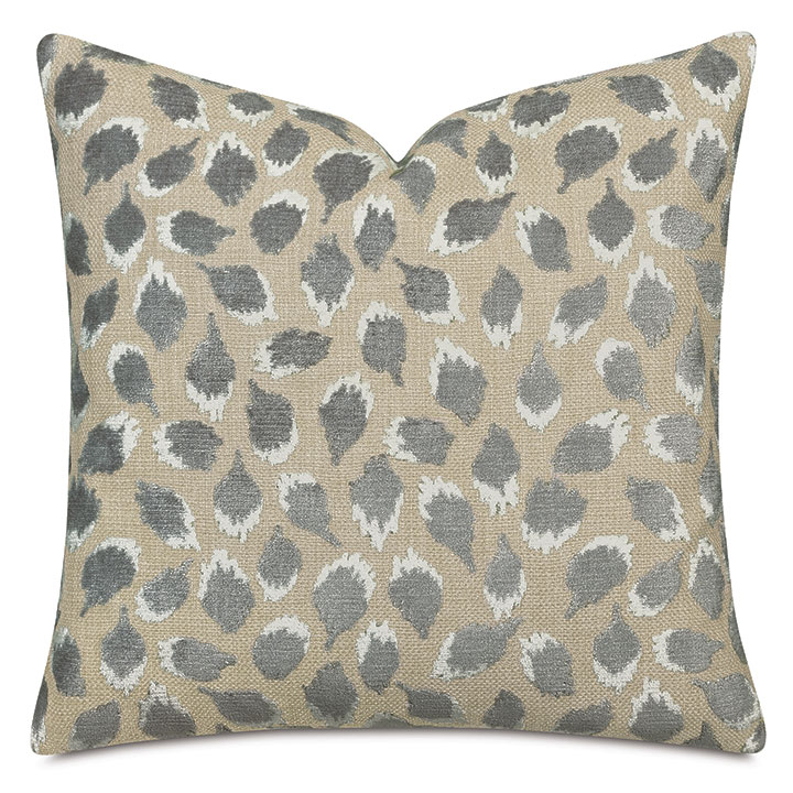 Ocelot Decorative Pillow In Silver