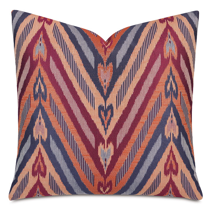 Comparsa Woven Heart Decorative Pillow