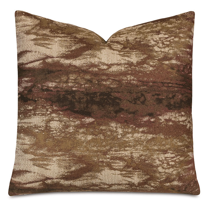 Fossil Decorative Pillow In Rust