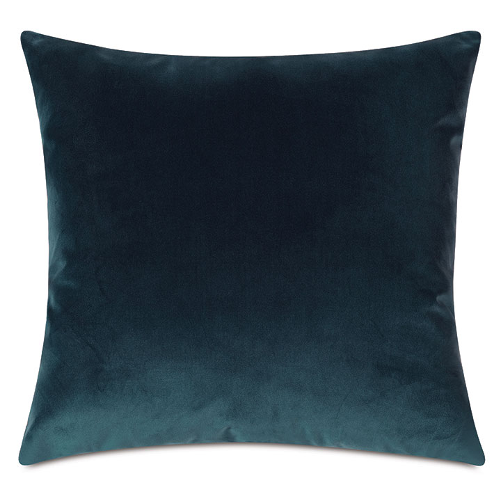 Uma Velvet Decorative Pillow In Pacific