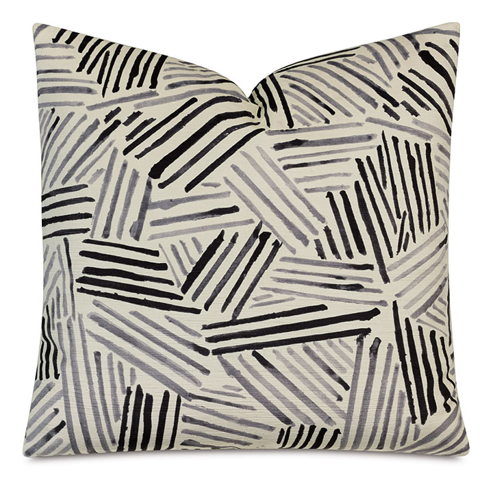 Giacometti Brush Strokes Decorative Pillow