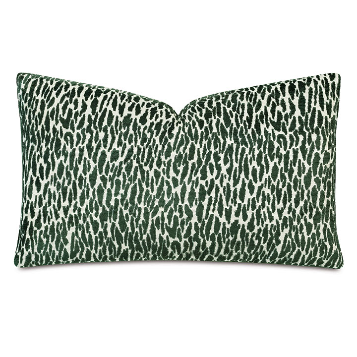 Earl Woven Decorative Pillow In Emerald