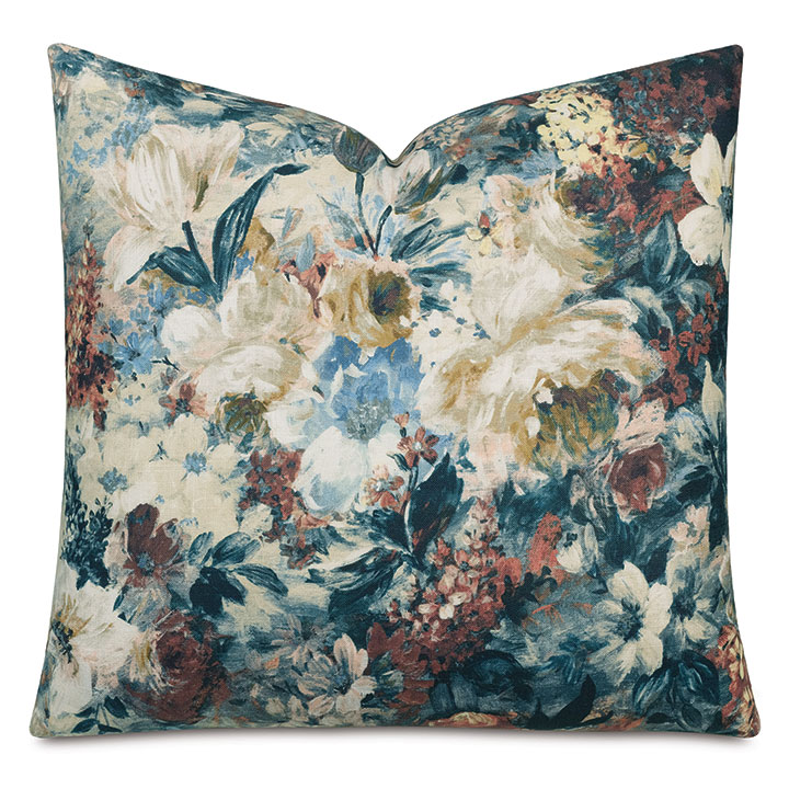 Herald Floral Decorative Pillow