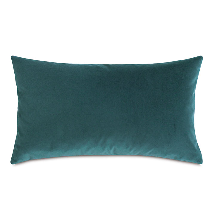 Uma Velvet Decorative Pillow In Teal