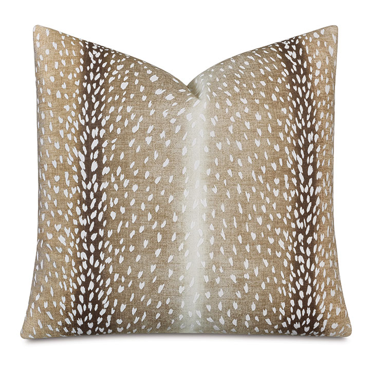 Wiley Ombre Decorative Pillow in Cappuccino