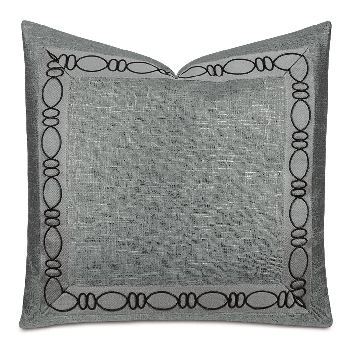 Dax Ovals Decorative Pillow in Black