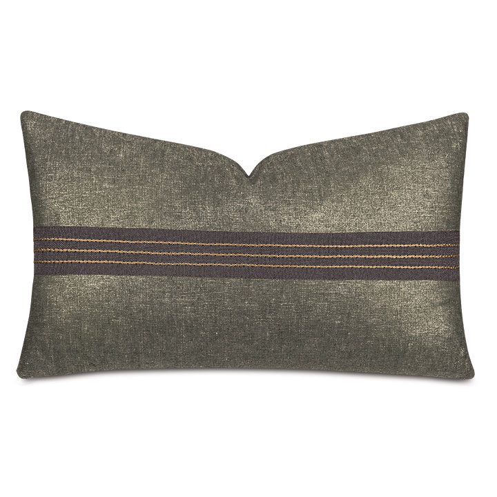 Leonis Stitch Border Decorative Pillow