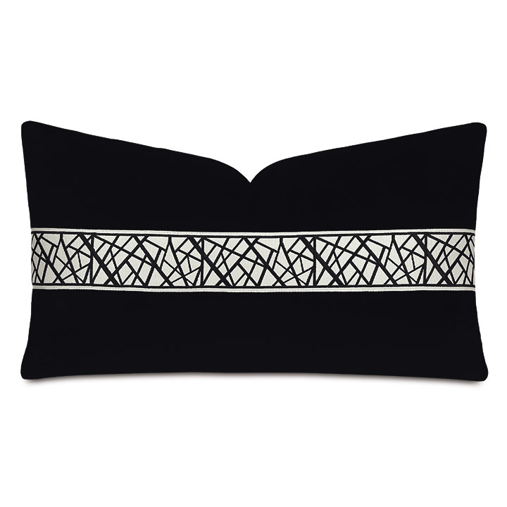 Xavier Graphic Border Decorative Pillow