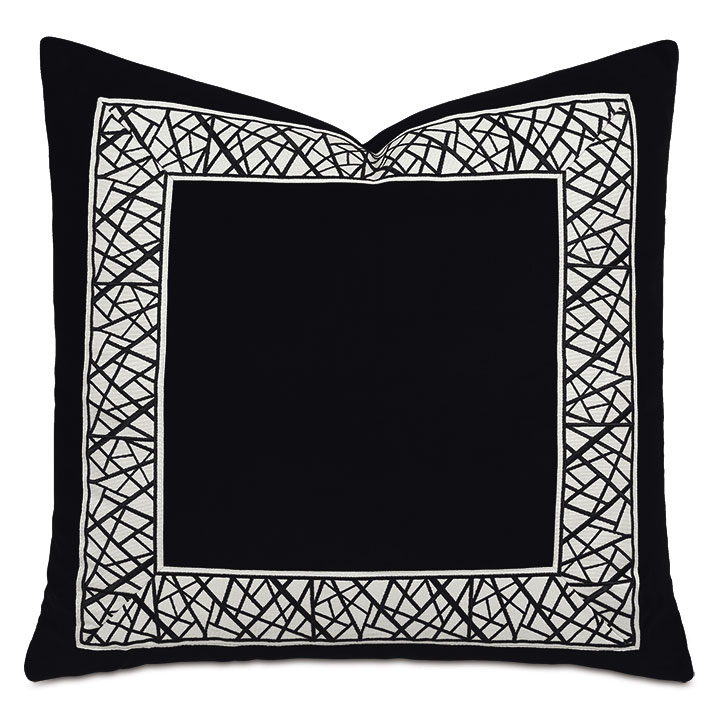 Xavier Graphic Border Decorative Pillow