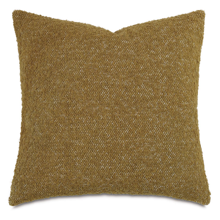 MARL DECORATIVE PILLOW IN MUSTARD