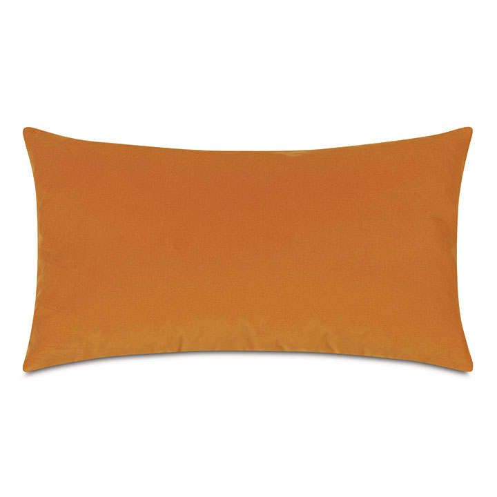 Uma Velvet Decorative Pillow in Tangerine