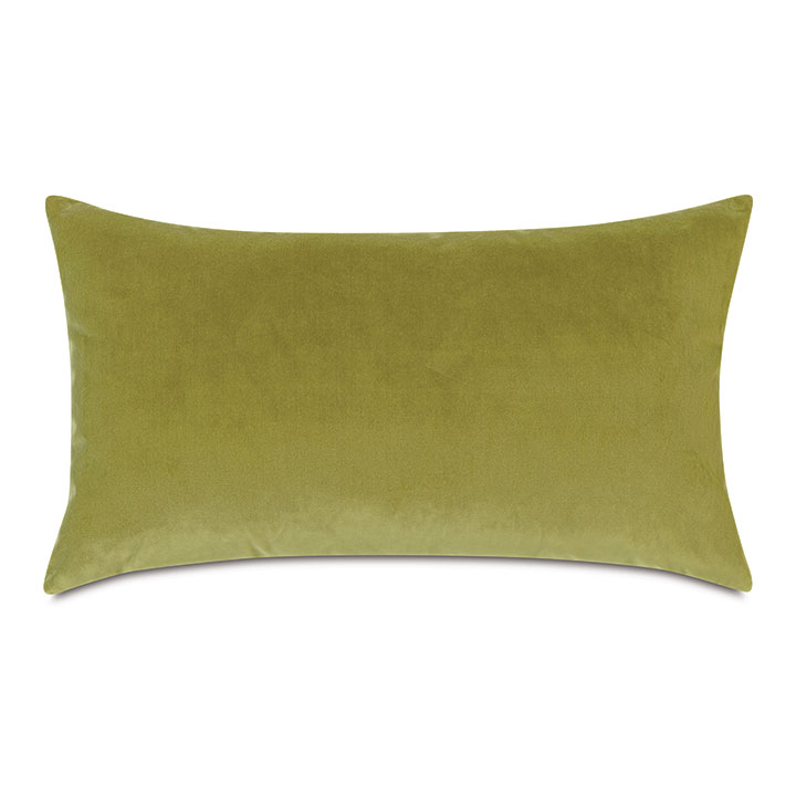 Uma Velvet Decorative Pillow in Lime