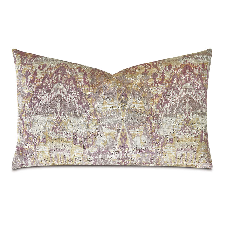 CHAUCER VELVET DECORATIVE PILLOW IN PRIMROSE