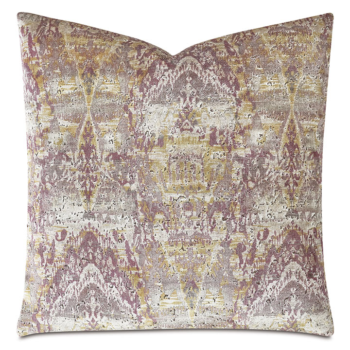 CHAUCER VELVET DECORATIVE PILLOW IN PRIMROSE