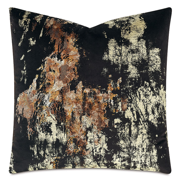 PYRITE METALLIC DECORATIVE PILLOW