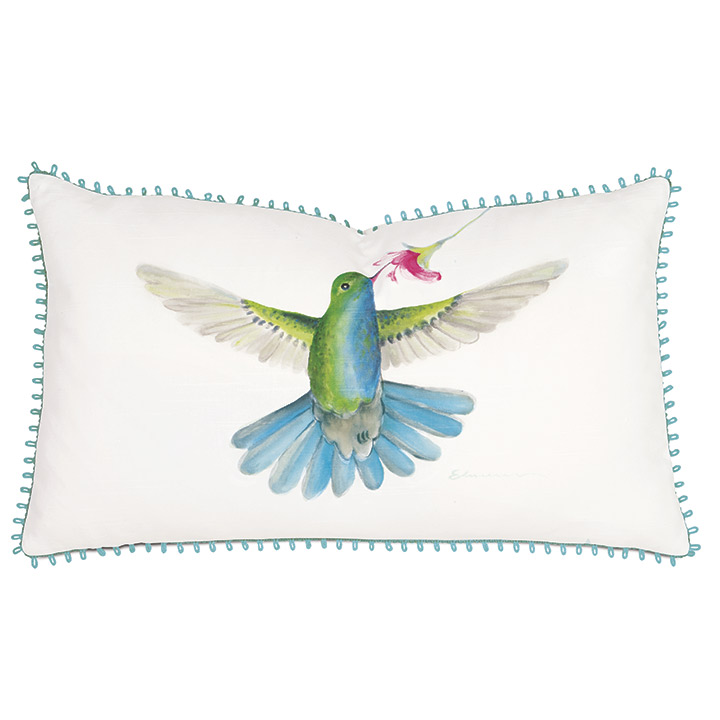 Blue-Chested Hummingbird Hand-Painted