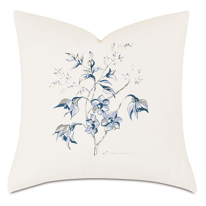 Liesl Handpainted Decorative Pillow