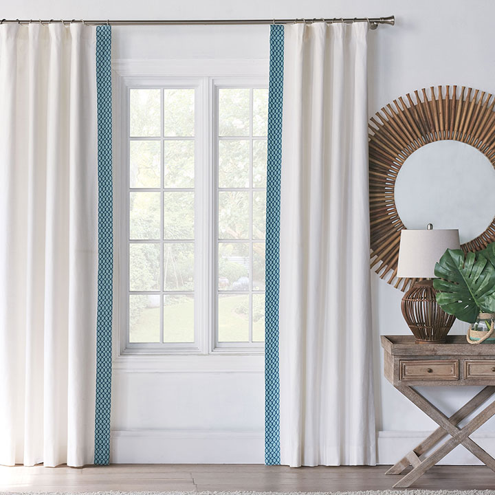 Baldwin White Curtain Panel