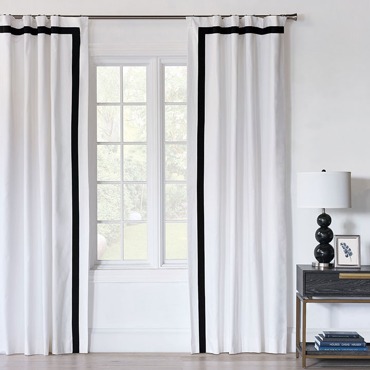 Baldwin White Curtain Panel