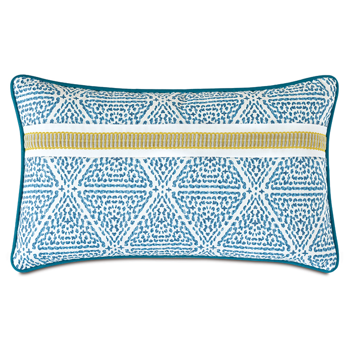 Clementine Trim Application Decorative Pillow