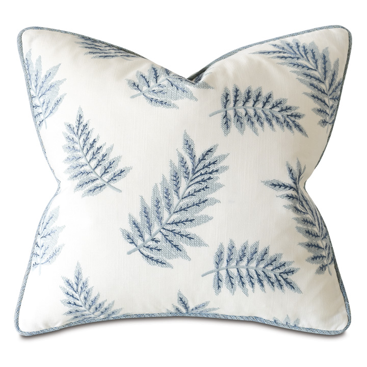 Capri Embroidered Decorative Pillow