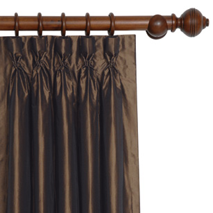 Freda Chocolate Curtain Panel