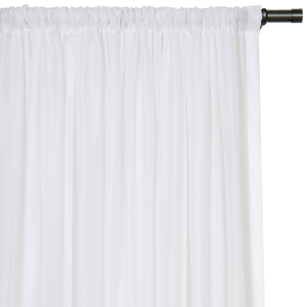 Sadler White Curtain Panel