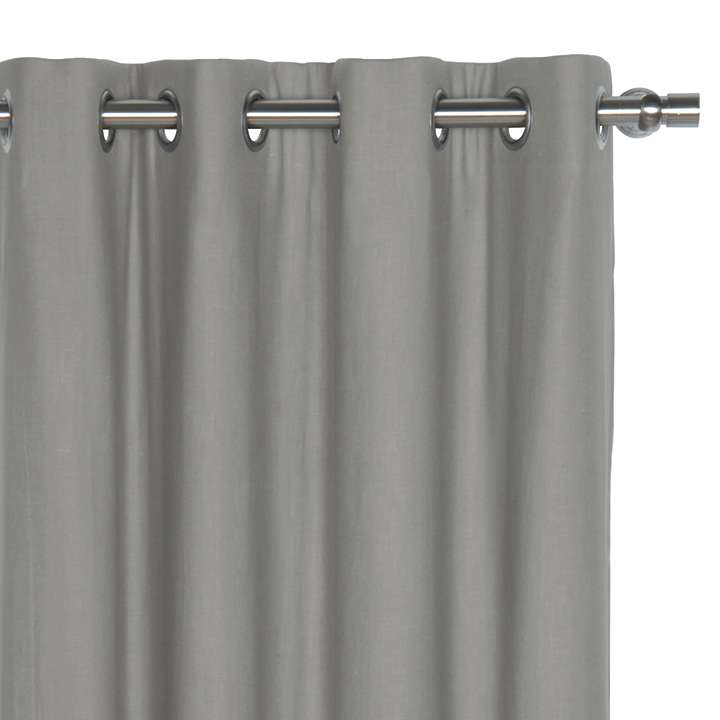 Breeze Linen Curtain Panel in Slate