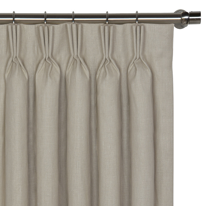 Breeze Linen Curtain Panel in Stone