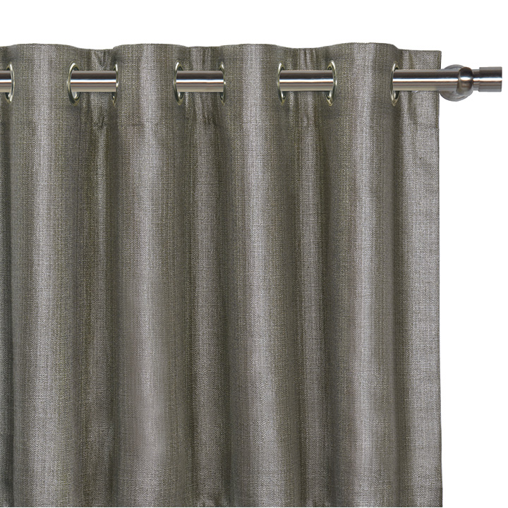 Meridian Woven Curtain Panel in Slate