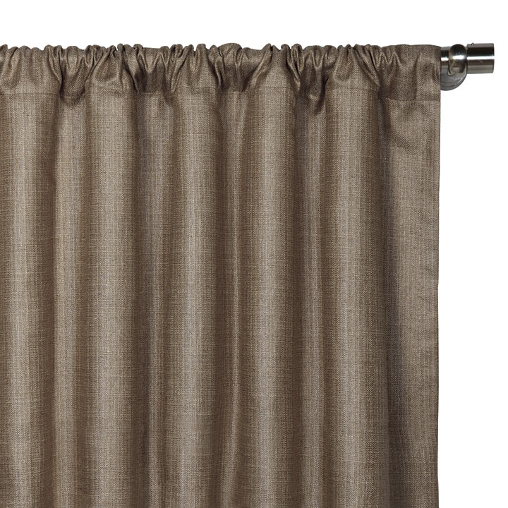 Meridian Woven Curtain Panel in Mocha