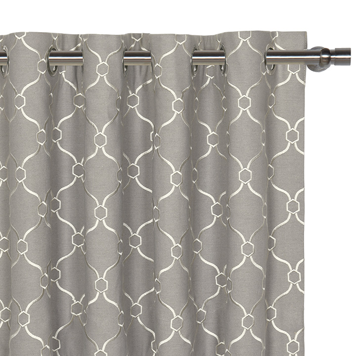 Theodore Silver Curtain Panel