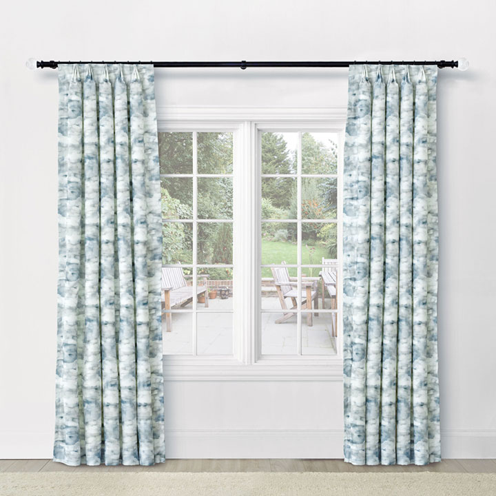 SOLSTICE WATERCOLOR CURTAIN PANEL IN SPA