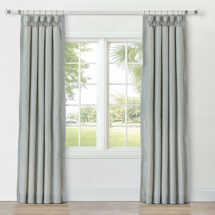 REVERIE STRIPED CURTAIN PANEL IN JADE