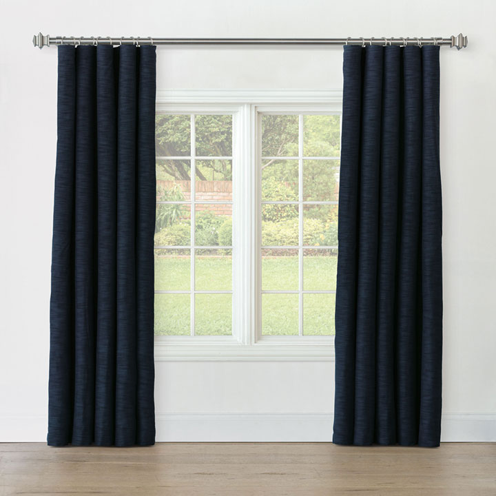 STERLING STRIE CURTAIN PANEL IN MARINE
