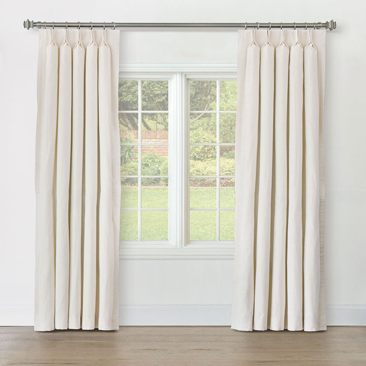 STERLING STRIE CURTAIN PANEL IN IVORY