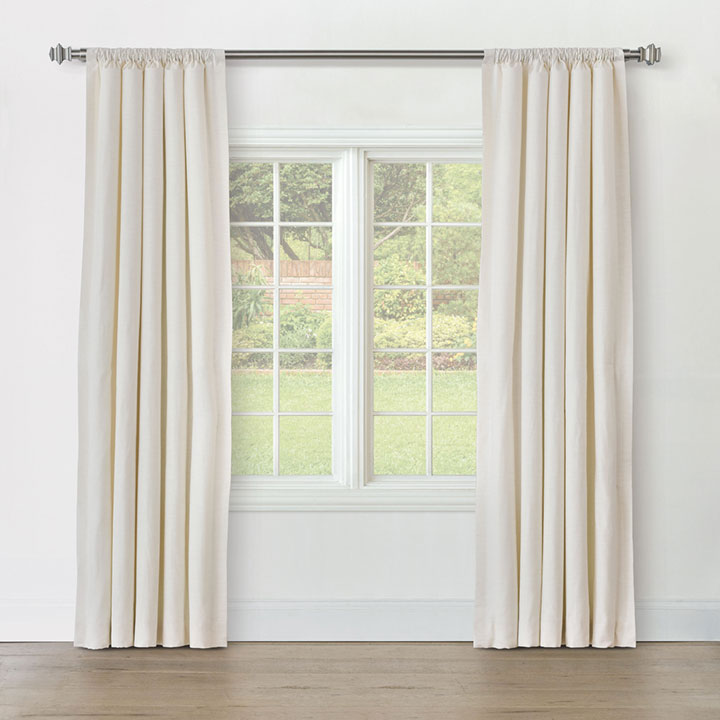 STERLING STRIE CURTAIN PANEL IN IVORY