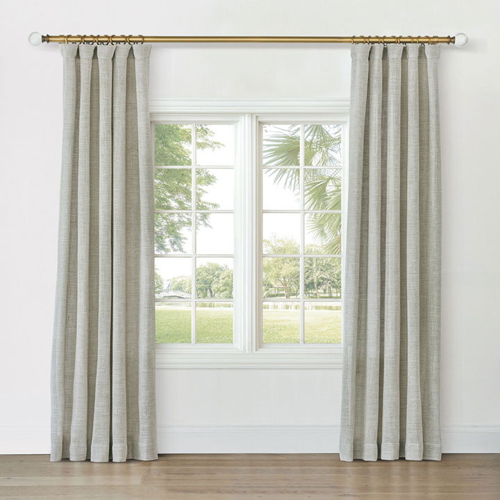 VAPOR METALLIC CURTAIN PANEL IN PEARL